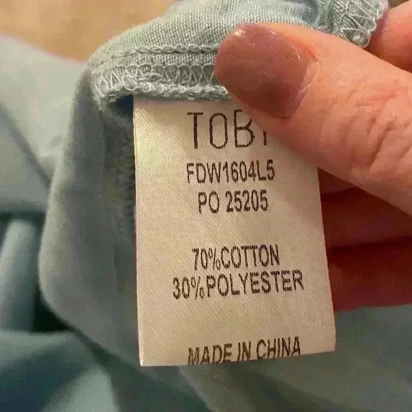 Tobi GISELLE BLUE MINI SHIFT DRESS - Picture 11 of 11